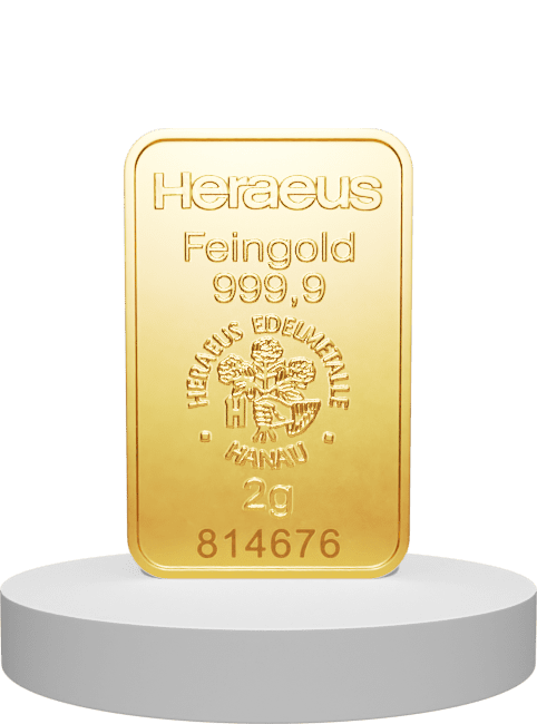 2 Gramm Kinebar® Goldbarren (2,00 Gramm)