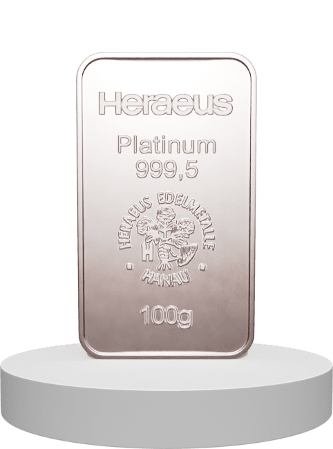 100 Gramm Platinbarren (100,00 Gramm)