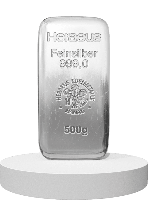 500 Gramm Silberbarren (500,00 Gramm)